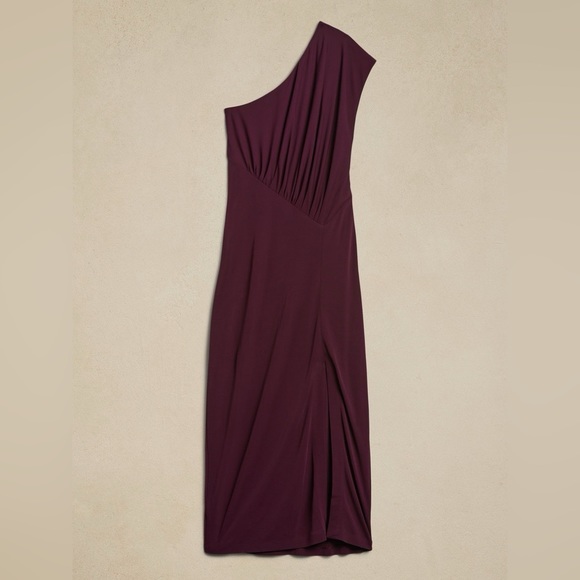 NWT! Banana Republic New Pinot Noir Purple Radhi Midi Dress - Multiple 💛 - Picture 4 of 7